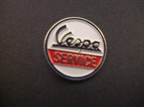 Vespa service scooter rond logo